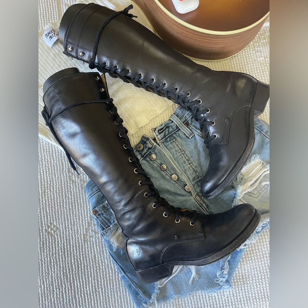 FRYE | Melissa Lace Up Boots - Picture 3 of 8